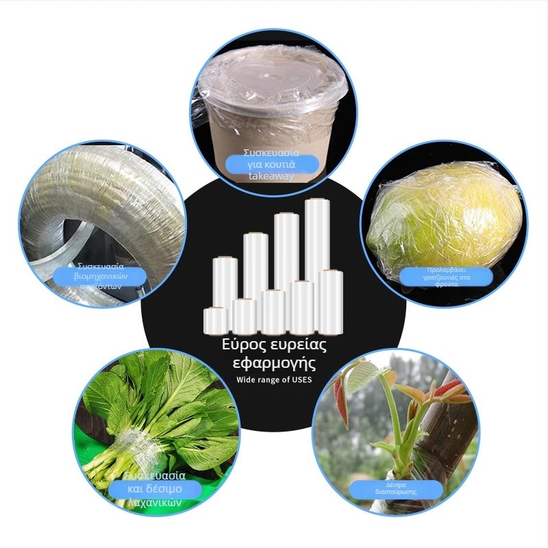 Φιλμ PE για τέντωμα με πυρήνα από χαρτί – μήκος 100 – αυτοκόλλητο προστατευτικό περιτύλιγμα για βιομηχανική συσκευασία – προσαρμόσιμο