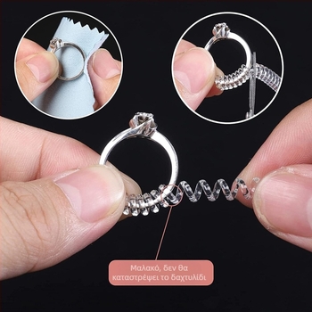 CNSTZBC 8 τεμάχια σετ εργαλείων μέτρησης μεγεθών δαχτυλιδιών από αλουμίνιο για DIY κοσμήματα