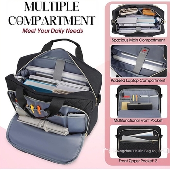 SC αδιάβροχη τσάντα φορητού υπολογιστή με εξωτερικό PVC και επένδυση πολυεστέρα, καλοκαίρι 2024