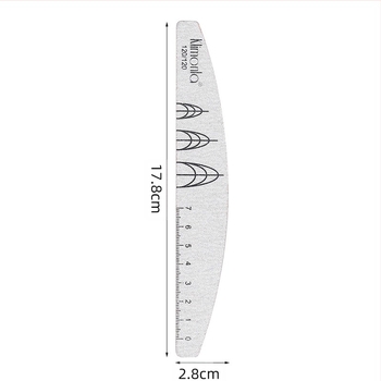 Klimonla Λίμα νυχιών διπλής όψεως με επεκτεινόμενη κλίμακα μέτρησης, τραχύς άμμος σε ράβδο για λίμα νυχιών