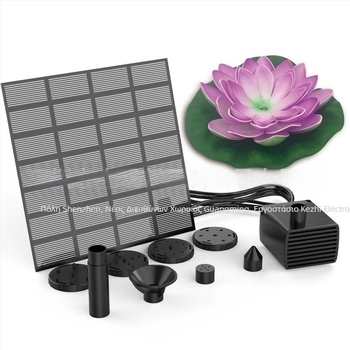 Σετ αντλίας ηλιακού φαντάν τοπίου με ακροφύσιο λωτού - καλωδιακή λειτουργία, μονοκρυσταλλικό υλικό, προέλευση Γκουανγκντόνγκ