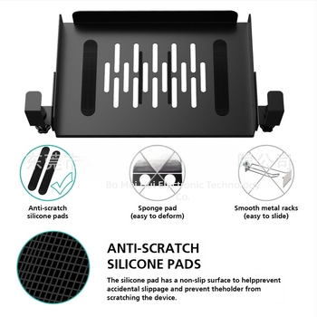 Διατάξη αποθήκευσης φορητού υπολογιστή κάτω από το γραφείο – κρυφή, μεταλλική, Μοντέλο 0588, 460 g, Μάρκα Bomeihui, Για φορητούς υπολογιστές