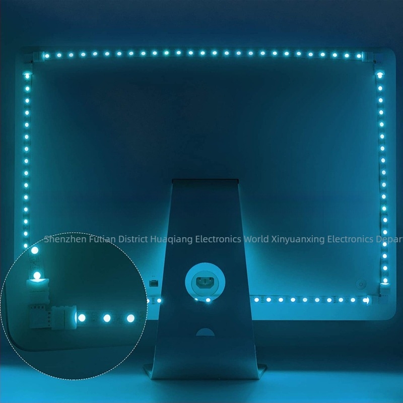 Πλακέτα προσαρμογής PCB για LED ταινία RGB 4‑pin, 10 mm, χωρίς συγκόλληση, κλιπ στερέωσης, γωνιώδες L‑τύπου συνδετήρας