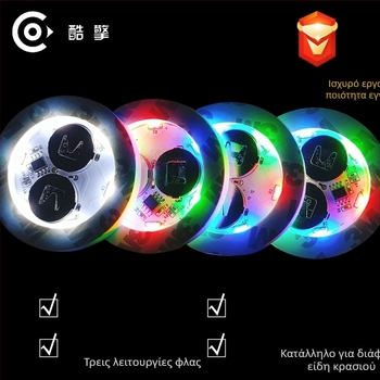 LED φωτιζόμενο σουβέρ ποτηριού - Υλικό: EVA+LED; Σχέδιο: Προσαρμόσιμο; Στυλ: Φωτεινό Λουξ; Χωρίς τροφοδοσία