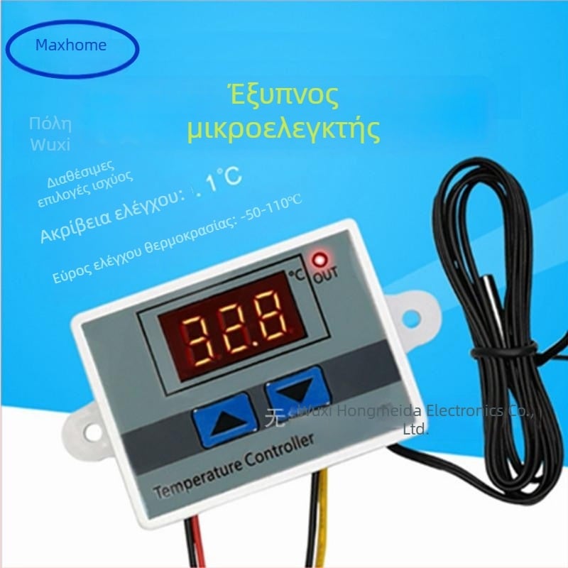 HMD-W3001 Ηλεκτρονικός μετρητής θερμοκρασίας και υγρασίας με μικροϋπολογιστή ψηφιακό έλεγχο θερμοκρασίας — εύρος 50–110°C, ανάλυση 0.1°C, ακρίβεια 0.1°C, ψηφιακή οθόνη