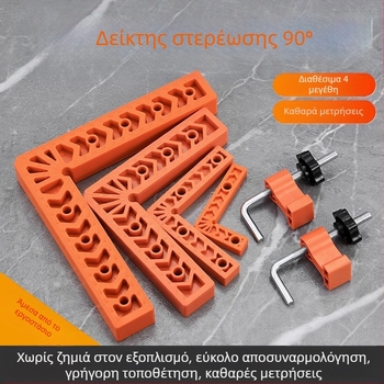 Δύο-σε-ένα χάρακας θέσης με μέτρηση πάχους — μαρμάρινος τετράγωνος χάρακας για ξυλουργική