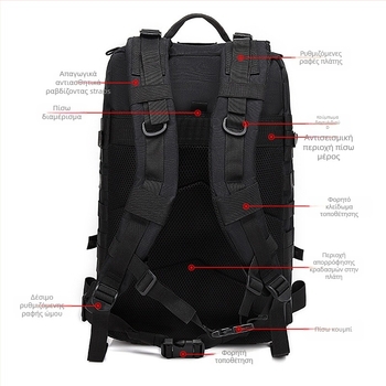 Εξωτερικό καμουφλαρισμένο τακτικό σακίδιο με διχτυωτή θήκη για πεζοπορία και ποδηλασία, μοντέλο Military bag, προέλευση: Jinhua, Zhejiang; μάρκα: Other