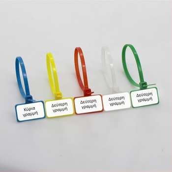 Ζώνη δεσίματος από νάιλον με ετικέτα τύπου ετικέτας, διπλής όψης ετικέτα, PA66, CHCC