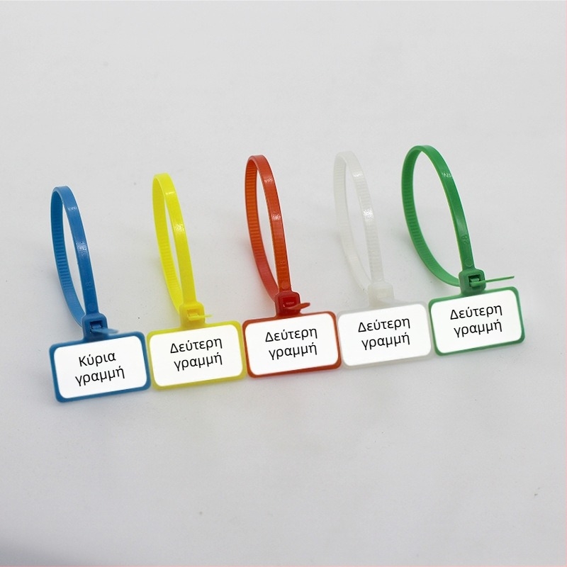 Ζώνη δεσίματος από νάιλον με ετικέτα τύπου ετικέτας, διπλής όψης ετικέτα, PA66, CHCC