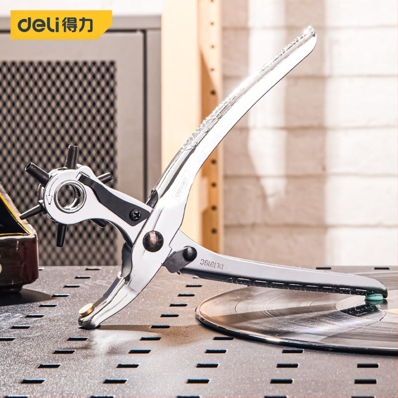 Deli Διατρητής ζωνών και δερμάτινων λωρίδων για ρολόγια – Μοντέλο 1, Ανοξείδωτος χάλυβας