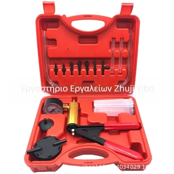 Χειροκίνητη αντλία κενού για αντικατάσταση φρένου αυτοκινήτου, μοντέλο YB-112, εύρος 0–30 inHg (0–760 mmHg), ακρίβεια, βάρος 0,9 kg.