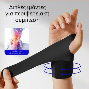 Ρυθμιζόμενη ορθωτική υποστήριξη καρπού από σπάντεξ – λεπτή κατασκευή, κατάλληλη για Μπάντμιντον, καθολική εφαρμογή (Υλικό: σπάντεξ; Αθλήματα: Μπάντμιντον; Κατηγορία: Ορθωτική Υποστήριξη Καρπού; Καθολική Εφαρμογή)