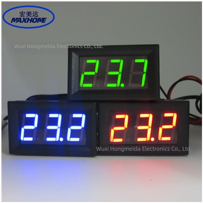 HMD-TMP01 Μετρητής ηλεκτρονικής θερμοκρασίας και υγρασίας με ψηφιακή οθόνη σωλήνα, εύρος -50 έως 110 °C, ανάλυση 0.1 °C, ακρίβεια 0.1 °C, τροφοδοσία 5V/12V/24V