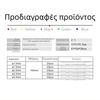 Σετ θερμοσυσταλικών σωλήνων, Σειρά 100D, 260°C, 1000V, Αντοχή στη φλόγα V2