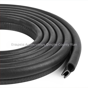 Λάστιχο στεγανοποίησης αυτοκινήτων, σχήματος U, προστασία από σκόνη, αδιάβροχο και ηχομονωτικό, για πίνακες κατανομής· αντίσταση στη γήρανση, αντίσταση UV, αντίσταση σε όζον, αντίσταση σε οξέα/βάσεις