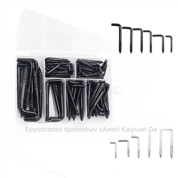 Open source μεταλλικός απλός γάντζος, L-σχήμα ορθογώνιο γάντζο, τετράγωνος και καμπύλος γάντζος, μοντέρνο μινιμαλιστικό στυλ, μέγιστο φορτίο 15 kg