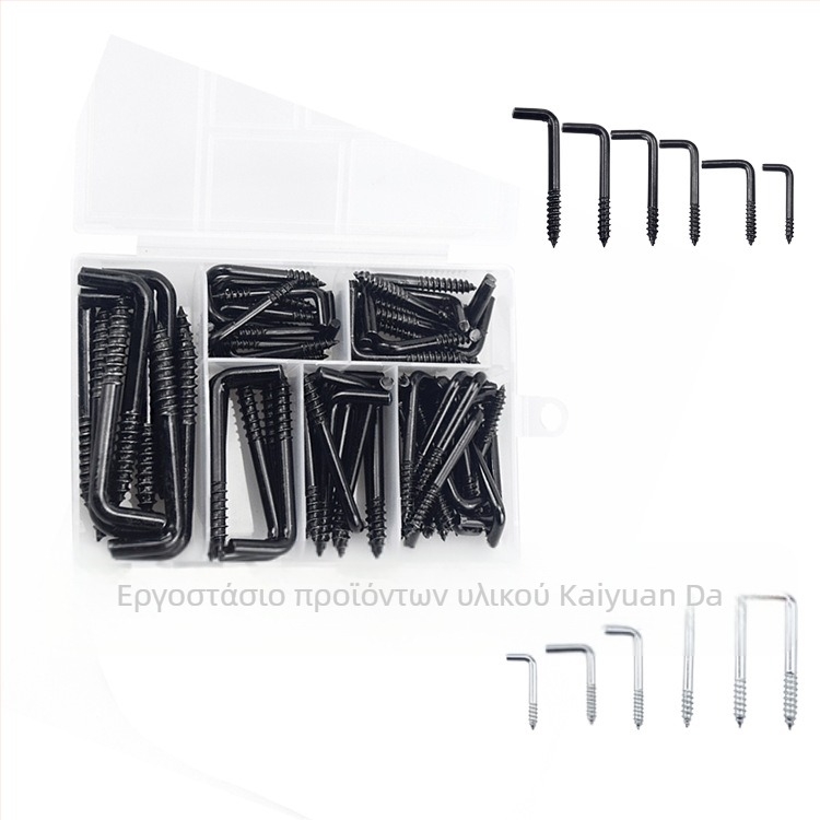Open source μεταλλικός απλός γάντζος, L-σχήμα ορθογώνιο γάντζο, τετράγωνος και καμπύλος γάντζος, μοντέρνο μινιμαλιστικό στυλ, μέγιστο φορτίο 15 kg