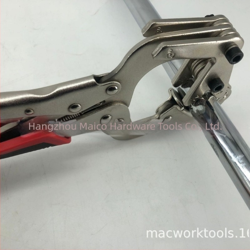 Macwork Σφιγκτήρας σωληνώσεων για συγκόλληση – Διπλής χρήσης σιαγόνες (κυκλικές και τετράγωνες), βαριά κατασκευή για σωληνες χάλυβα, πλαστικού και χαλκού – Πολυλειτουργικό εργαλείο συγκόλλησης