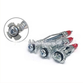 Xinrong σετ 52 τεμάχια γαλβανισμένα ατσάλινα αγκύρια για κούφιο τοίχο με βίδες αυτοτρύπατες κεφαλής σταυρού