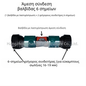 Σύνδεσμος επέκτασης για σωλήνα ποτίσματος: επισκευή σωλήνα, ευθεία διέλευση, γρήγορη σύνδεση (επισκευή σωλήνα; ευθεία διέλευση; γρήγορη σύνδεση)