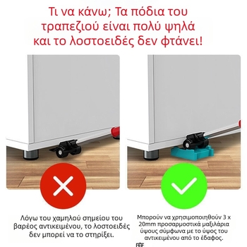 Μεταφορικός Ανυψωτής με Πανευρωπαϊκούς Τροχούς για Οικιακά Έπιπλα (Τύπος: Μετακίνηση; Υλικό: Άλλο; Σετ: Άλλο; Πεδίο εφαρμογής: Δείτε περιγραφή; Εφαρμογή: Οικιακή)