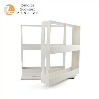 Πολυεπίπερο ράφι αποθήκευσης μπαχαρικών και φαρμάκων, περιστρεφόμενος πλαστικός οργανωτής