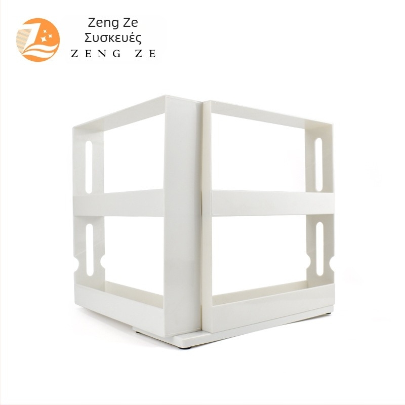 Πολυεπίπερο ράφι αποθήκευσης μπαχαρικών και φαρμάκων, περιστρεφόμενος πλαστικός οργανωτής