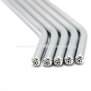 Κεφαλή πιστόλου τριών χρήσεων από ανοξείδωτο ατσάλι για υλικά οδοντικής χρήσης - για ενήλικες (Ανοξείδωτος χάλυβας; Κεφαλή πιστόλου τριών χρήσεων; Οδοντικά υλικά; Ενήλικοι; 500 τεμάχια)