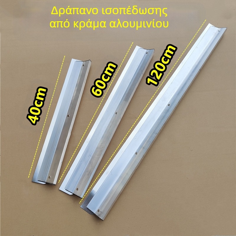 Σπάτουλα επίπεδης επιπεδωσης με πλάκα από ανοξείδωτο ατσάλι και λαβή από ατσάλι | Μοντέλο 011