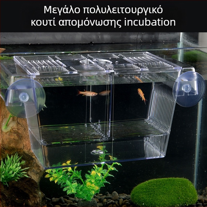 Ακρυλική θήκη επώασης για ενυδρείο ψαριών – επώαση και απομόνωση, ποικιλία στυλ