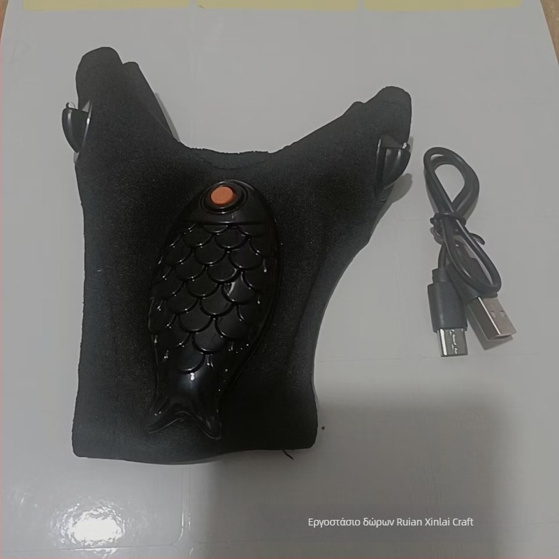 LED γάντια ψαρέματος με φως δακτύλου, σχεδίαση με μισό δάκτυλο, ελαστομερούς ύφασμα, εξωτερική φόρτιση για νυχτερινό ψάρεμα