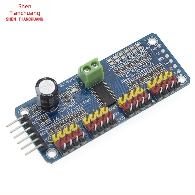 Πλακέτα PCA9685 16 καναλιών PWM servo οδηγός I2C συμβατή με Arduino
