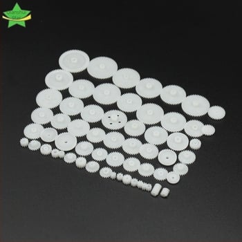 Σετ Γρανάζων Ρομπότ (58 Τύποι Πλαστικών Γρανάζων για DIY Κιβώτιο Ταχυτήτων)