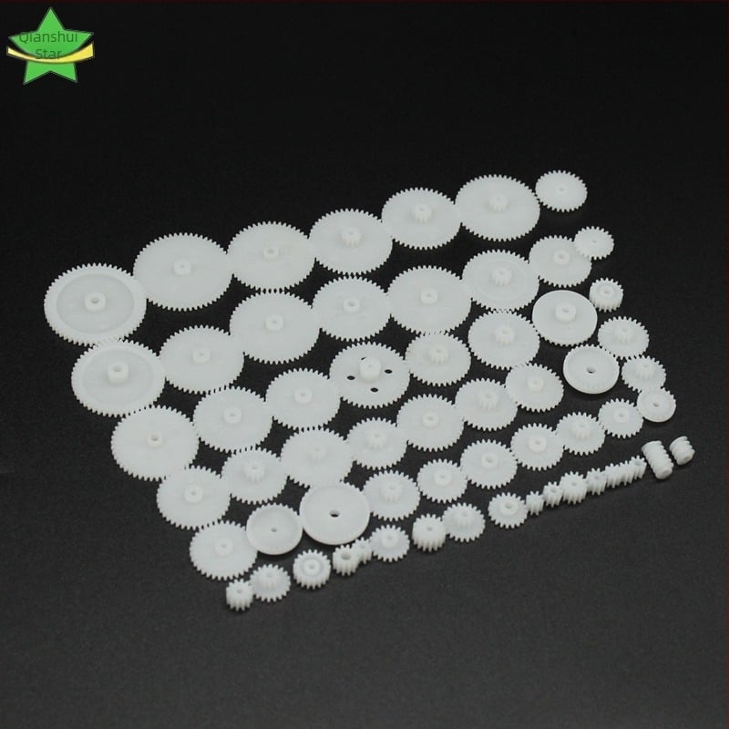 Σετ Γρανάζων Ρομπότ (58 Τύποι Πλαστικών Γρανάζων για DIY Κιβώτιο Ταχυτήτων)