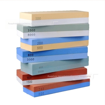 Διπλής όψεως λίθος ακονίσματος WA1008, κορούνδουμ, 3000/8000 κόκκοι, για μαχαίρια ξυλουργίας, κουζίνας και σούσι