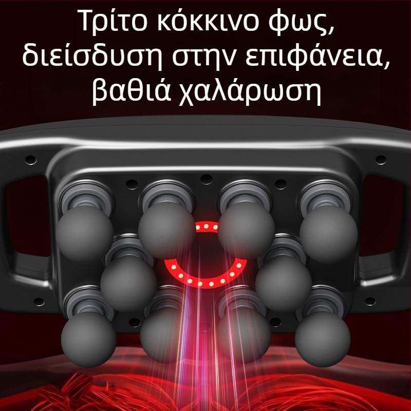Μασάζ fascia gun για ολόκληρο το σώμα με οθόνη LCD, κινητήρας με βούρτσες, ενσωματωμένη μπαταρία 1200–2000 mAh, 6+ κεφαλές μασάζ, θόρυβος κάτω από 36 dB
