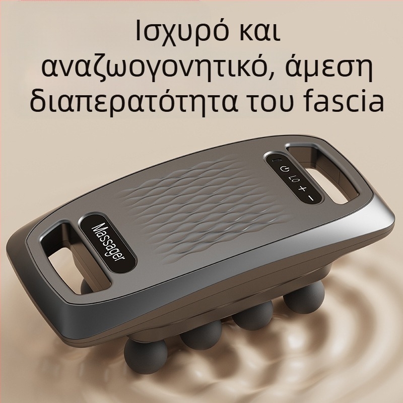 Μασάζ fascia gun για ολόκληρο το σώμα με οθόνη LCD, κινητήρας με βούρτσες, ενσωματωμένη μπαταρία 1200–2000 mAh, 6+ κεφαλές μασάζ, θόρυβος κάτω από 36 dB