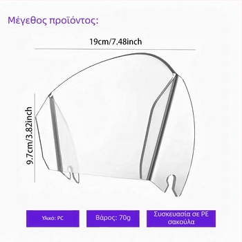 Προστατευτικό πιτσιλισμάτων μίξερ KitchenAid - Υλικό PC, Μοντέλο 01, Εγκατάσταση