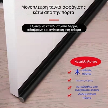 PU λωρίδα στεγανοποίησης κάτω από την πόρτα – ηχομόνωση, προστασία από σκόνη και έντομα, θερμική μόνωση