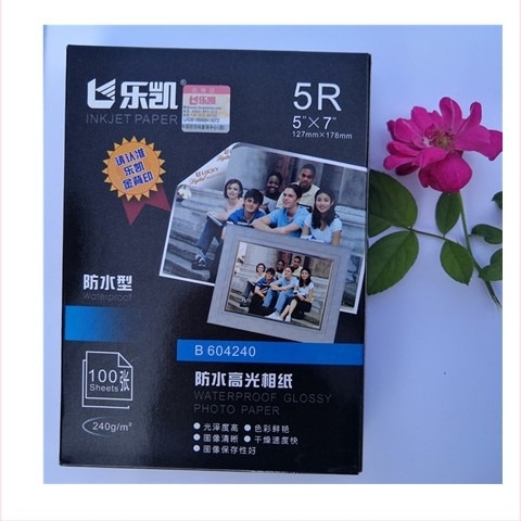 Le Kaiwen φωτοχαρτί υψηλής γυαλάδας, Μοντέλο 240, Προδιαγραφές 127/178, Συσκευασία 100 φύλλα