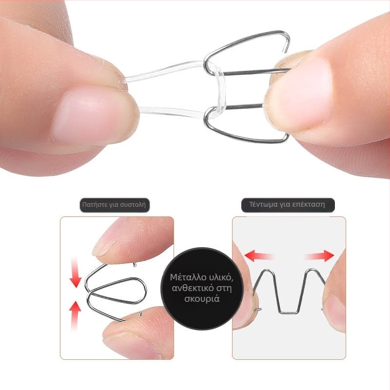 Ορθωτικό νυχιού για ingrown nail; υλικό: πλαστικό + ανοξείδωτο ατσάλι; περιεκτικότητα: 12.3; συσκευασία: 1000 τεμάχια; μάρκα: Feet wake up