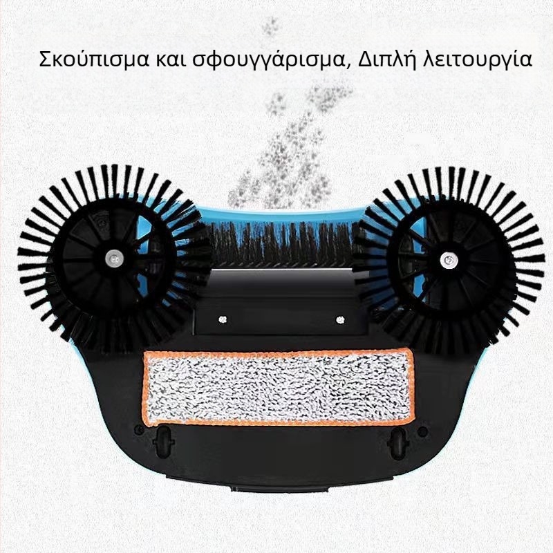 Σκούπα, αναδιπλόμενη εξωτερική χρήση, σκληρές τρίχες, διπλής χρήσης, πλαστικό + ανοξείδωτος χάλυβας, μάρκα Sanzhen