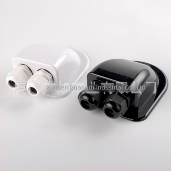 Αδιάβροχο κουτί διασύνδεσης για RV, без διάτρηση, διπλής οπής, ABS, χύτευση με έγχυση, μοντέλο ING-ABS-CEB/2W