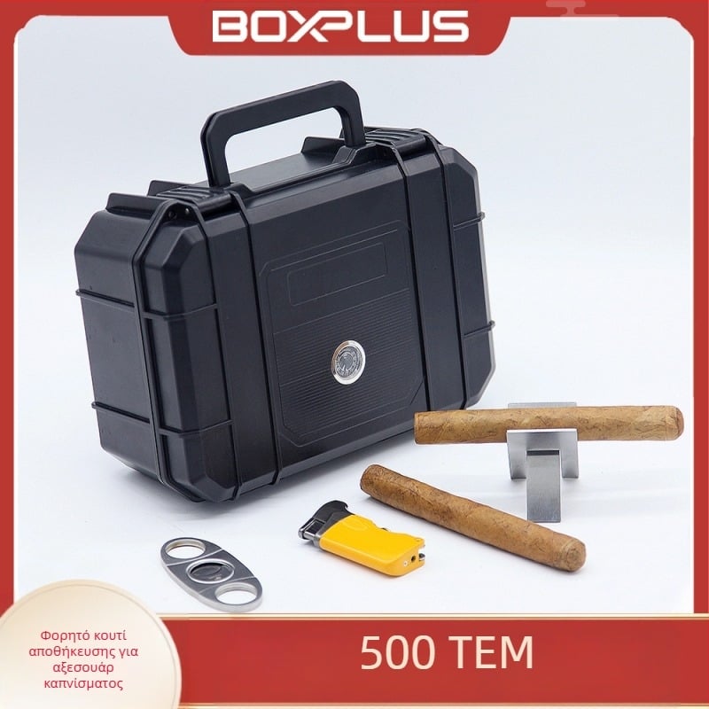 Φορητό κουτί πούρων με 21 θέσεις, από ABS πλαστικό, υγρανόμενο, αδιάβροχο