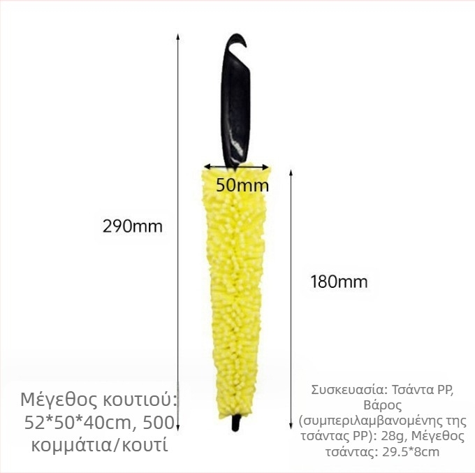 Speedmate βούρτσα καθαρισμού ελαστικών αυτοκινήτου – πολυχρηστική βούρτσα για καθαρισμό τροχών και ζαντών, πλαστικό με σφουγγάρι