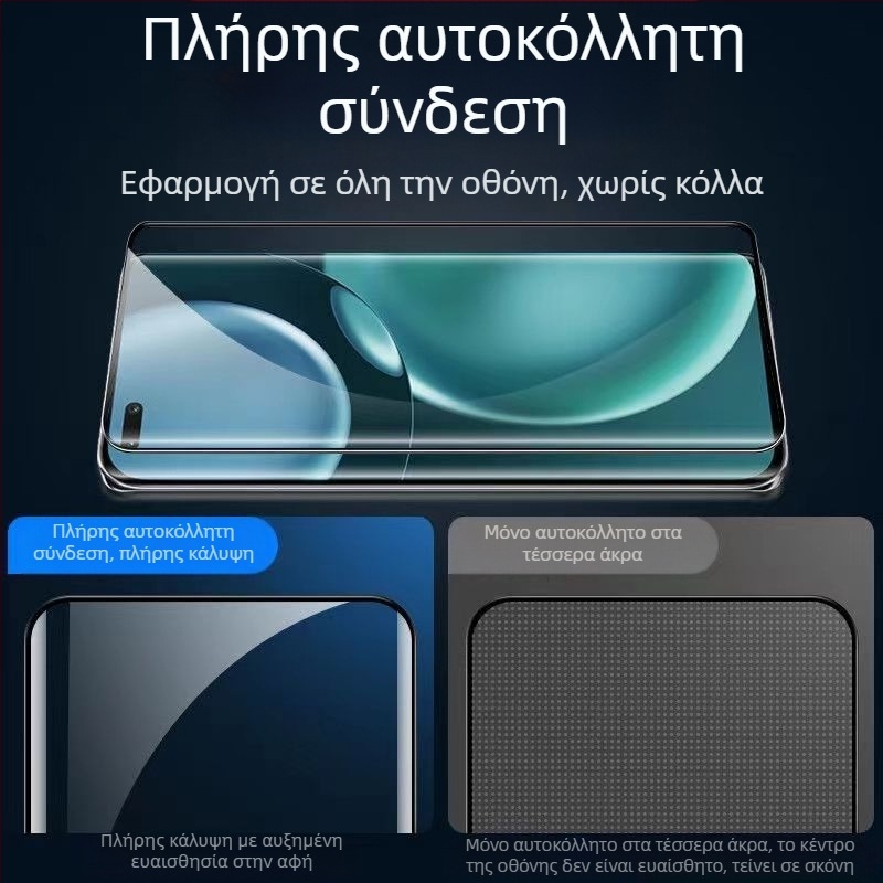 OnePlus 13 πλήρες συγκολλημένο tempered γυάλινο προστατευτικό οθόνης καμπύλου σχεδιασμού, HD, ανθεκτικό στην πτώση