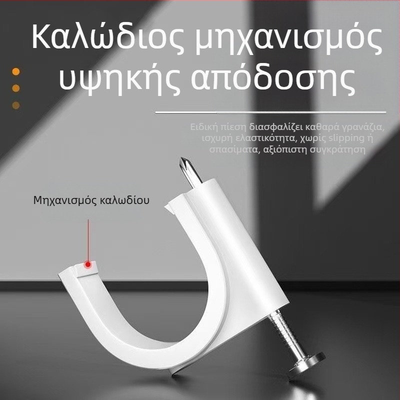 LTS Νάιλον Πλαστικά Κλιπ Στήριξης Καλωδίων και Καρφιά – Εσωτερική χρήση, στρογγυλά και τετράγωνα σχήματα