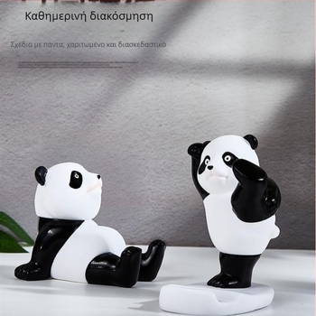 Panda στήριγμα τηλεφώνου γραφείου, πλαστικό καρτούν διακοσμητικό για το γραφείο, πρακτικό και δημιουργικό δώρο