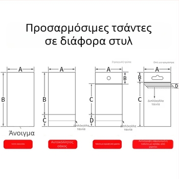 OPP αυτοκόλλητη σακούλα συσκευασίας, προσαρμόσιμη με εκτύπωση λογότυπου, εκτύπωση γραβούρας και ψυχρή κοπή; Υλικά: PVC, PET, PE, OPP, CPP, PP