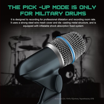 Beta56A Δυναμικό Μικρόφωνο Για Μουσικά Όργανα, Υπερκαρδιοειδές, 100 Hz–20 kHz